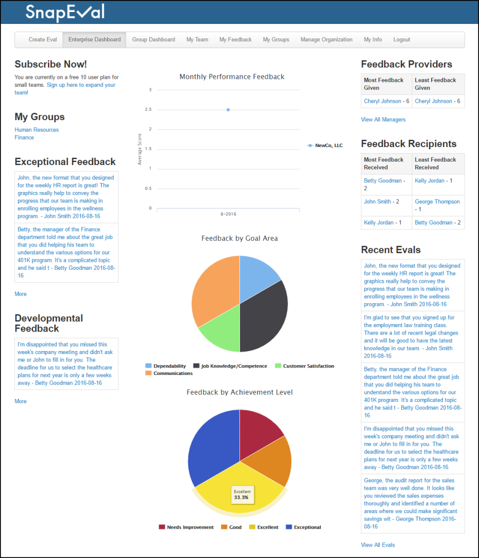 screenshot of SnapEval 2.0